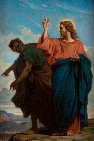 The Temptation of Christ by the Devil by Unbekannt Unbekannt